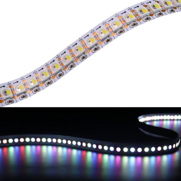 

flexible led strip ribbon tape rgbcw rgb+warm cool white (similar ws2812b) 144leds/m addressable 4 color in 1 strips