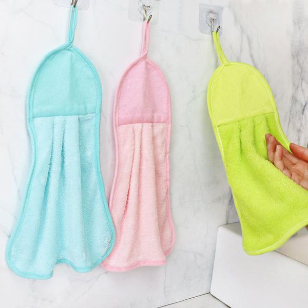 

cleaning cloths 1 pcs double-sided strong absorbent soft scouring pad kitchen dish towel dry and wet household cloth