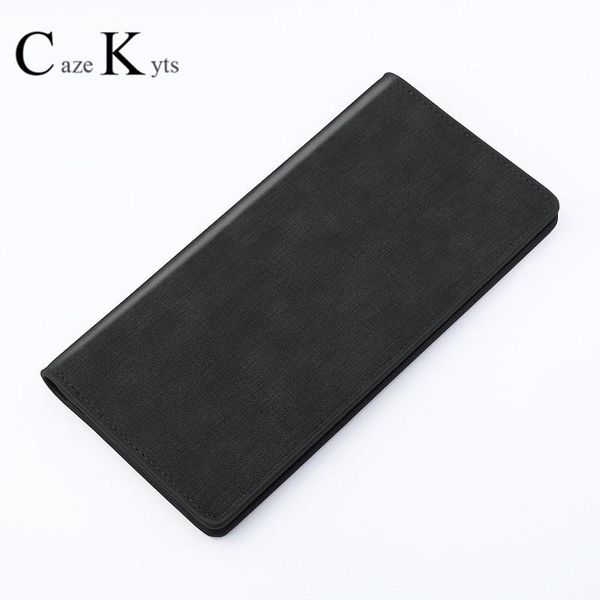 

wallets caze kyts men's wallet ultra-thin long canvas pattern suit bag personality soft tide brand men, Red;black