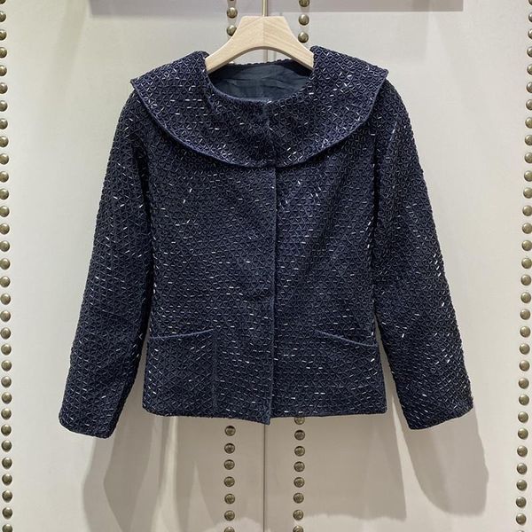 

women's jackets article 2021 early autumn the nail bead coat 0811, Black;brown