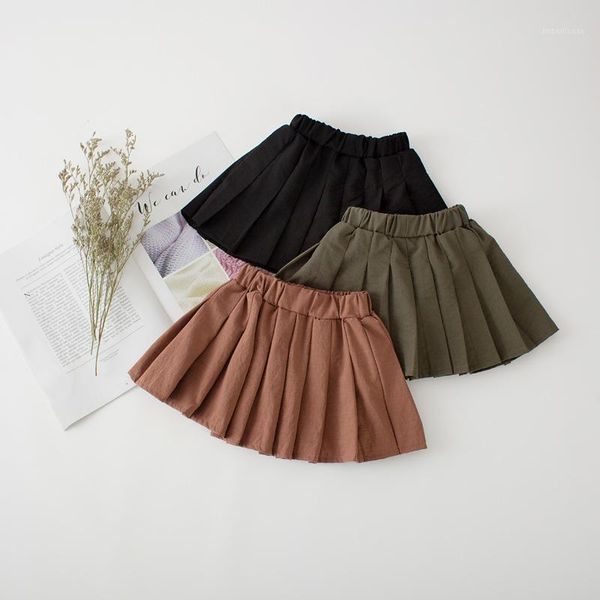 

skirts baby girl tutu autumn clothes kids princess girls skirt pleated pettiskirt solid color kawaii school dropship1, Blue