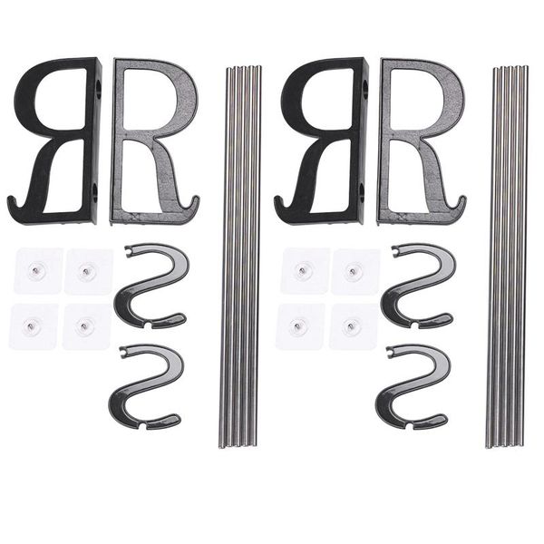 

clothing & wardrobe storage 2-pack over the door shoe rack, wall hanging rack organizer, adhesive organizer mounted with s-shape