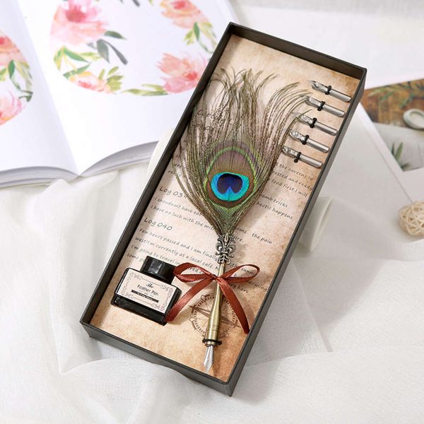 

feather pen set dip pen teacher's day gift set