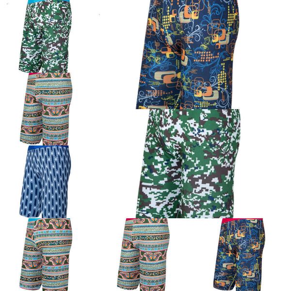 

dry 2021 men quick swimwear long swimming trunks men's swimsuit colorful print boxer professional summer beach briefs pants