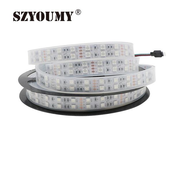 

120leds/m double row smd led strip 12v silicone tube waterproof flexible light 50meter/lot christmas strips