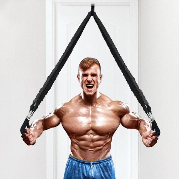 

portable muscle training equipment 35 pounds tpe chest expander stretch arm apparatus puller practical fitness pull rope resistance bands