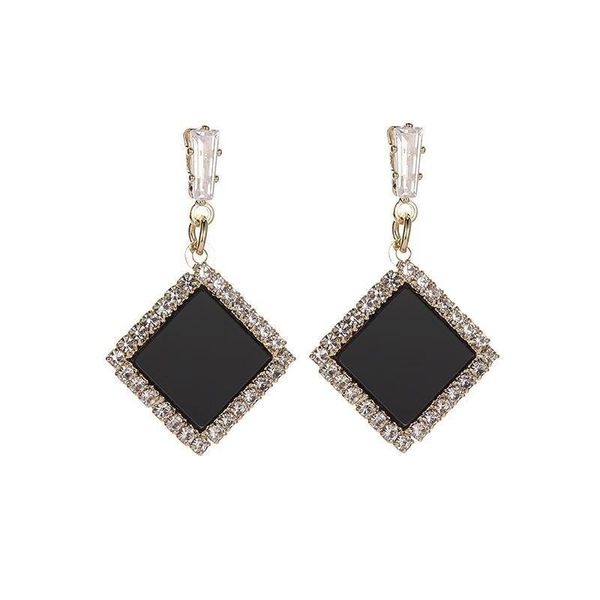 

stud earrings temperament net red pearl personality long tassel, Golden;silver