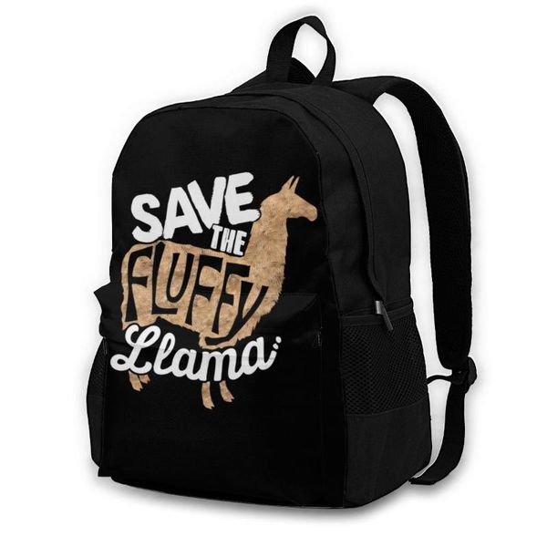

backpack llama backpacks fun polyester business female lightweight bags