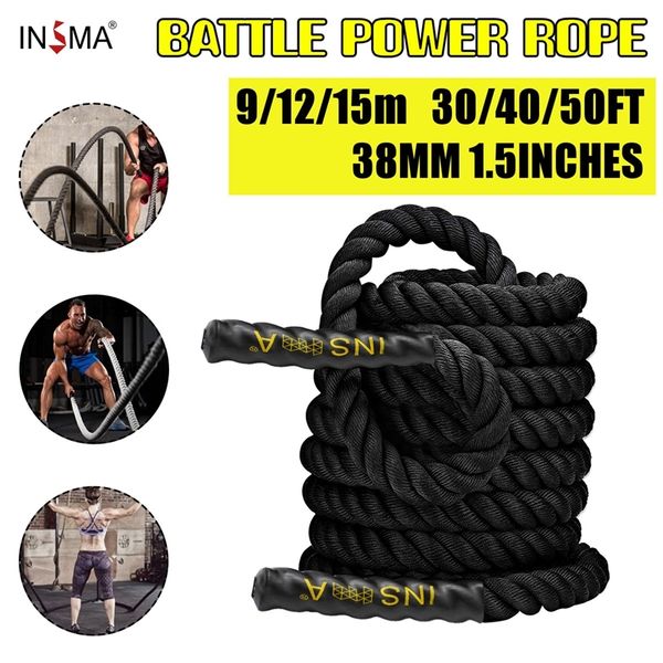 

38mmx9m fitness heavy jump rope crossfits weight battle skipping ropes power training improve strength muscle fitness equipment 220317