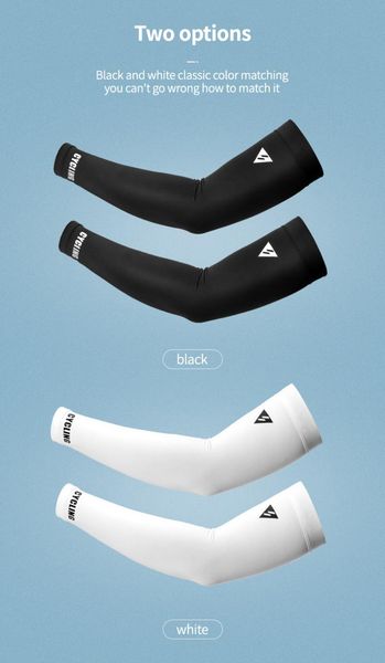 

outdoor running cycling sleeves arm warmer cover cuff sunscreen ice silk mtb bicycle sport safety gear elbow & knee pads, Black;gray