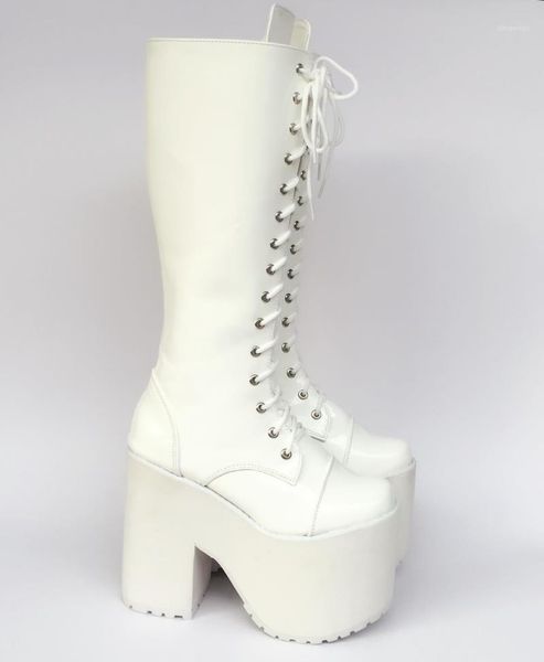 

boots princess sweet punk shoes muffins thick bottom high thin and tube stage can be worn everyday an90531, Black