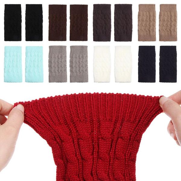 

socks & hosiery fashion girls winter women boot warmers leg knitting, Black;white