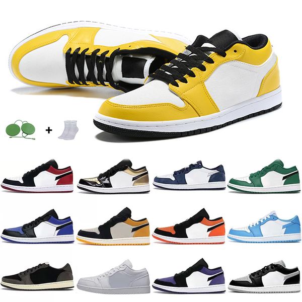 

retro designer jumpman low 1 og basketball shoes unc travis scotts mens zapatos oibsidian paris hyper royal black toe fashion trainers sport