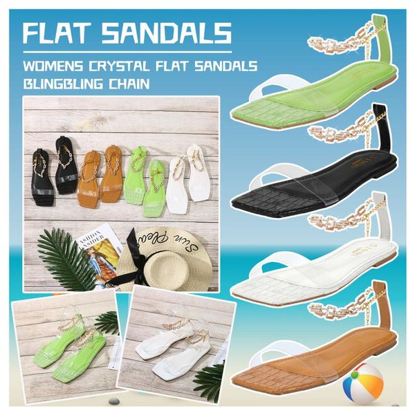 

slippers women's loafers large high heel thick transparent belt sandals fashion simple summer shoes for women, Black