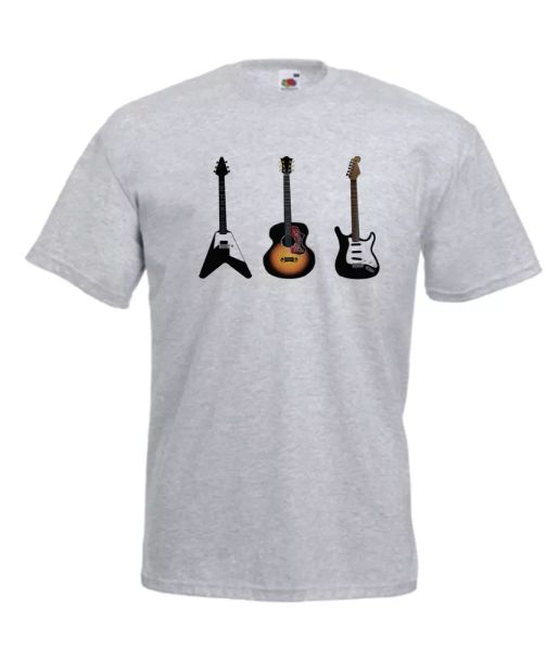 

guitar rock music funny custom t-shirt gift birthday christmas, White;black