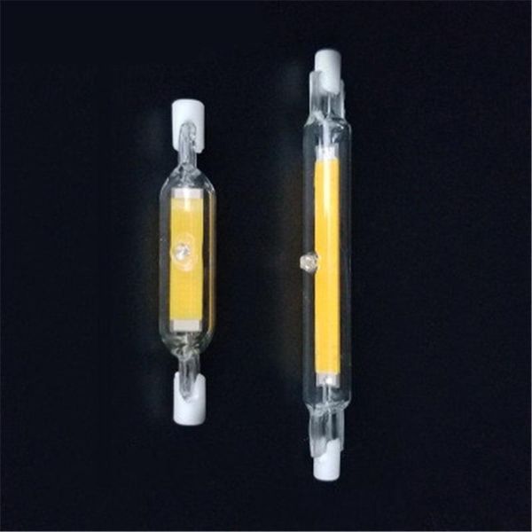 

bulbs led r7s glass tube 118 mm 78 dimming instead of a halogen cob lamp 110 v / 220 energy saving powerful