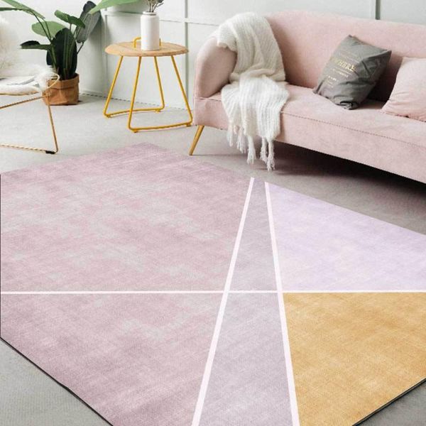 

carpets nordic style geometric pink gold rugs and for home living room decoration area carpet bedroom decor floor