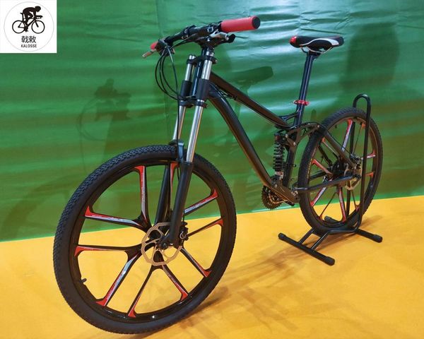 

kalosse full suspension hydraulic brakes mountain bicycle bike 27.5x1.95 inch 33 speed bikes