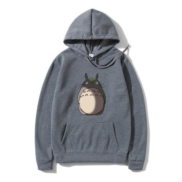 

men's hoodies & sweatshirts japan anime totoro homme sweat vetement manga femme capuche oversize streetwear sudadera hombre, Black
