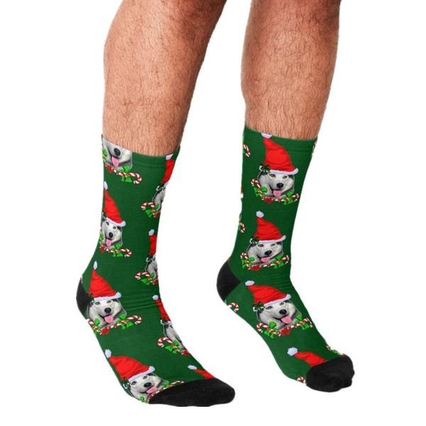 

men's socks funny men husky christmas gifts printed hip hop happy cute boys street style crazy novelty for, Black
