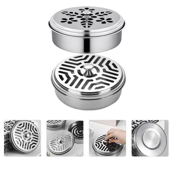 

pcs portable mosquito coil holder incense burner box fishing accessories