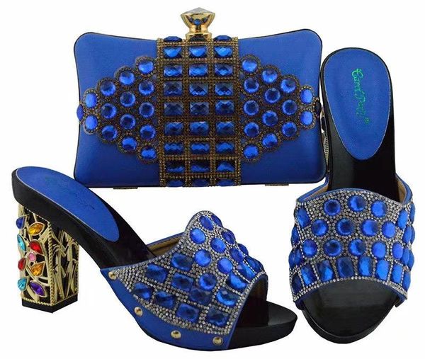 

african shoes and bags matching set italian with nigerian for party fgt003 dress, Black