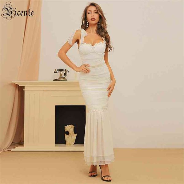 

women's dress celebrity party cocktail ruffle design shoulder straps draped long bandage 210520, Black;gray