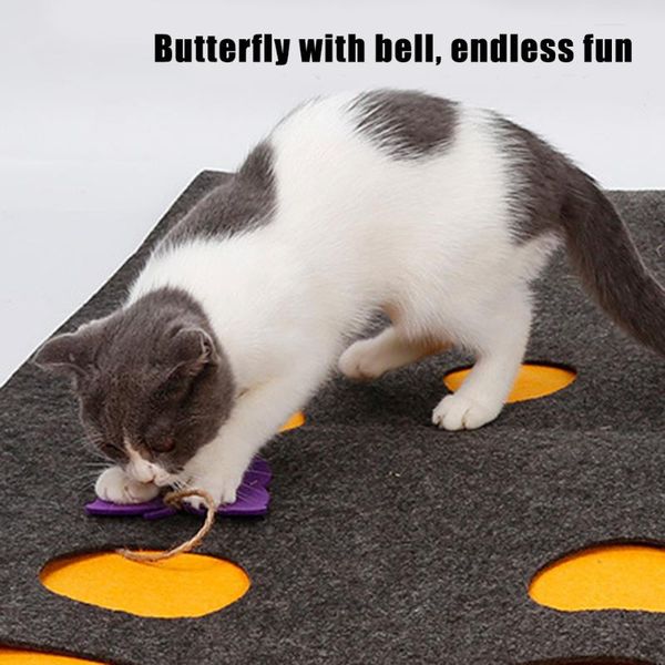 

cat beds & furniture est hide and seek mat pet toy blanket kitten play pad hiding carpet with holes