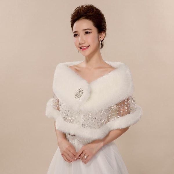 

wraps & jackets white colour bride feather robe boat neck bolero faux fur coat vestido de festa casamento