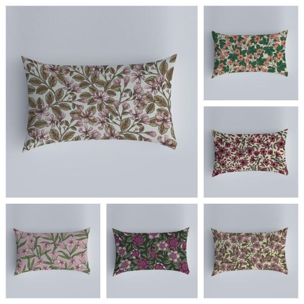 

cushion/decorative pillow living room decorative pillowcase country retro flower cushion cover sofa waist fall