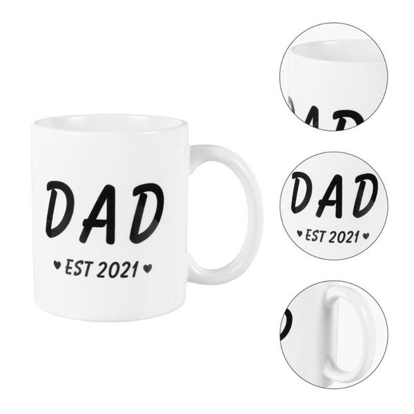 

mugs 1pc creative father's day ceramic cup coffee mug breakfast drinking