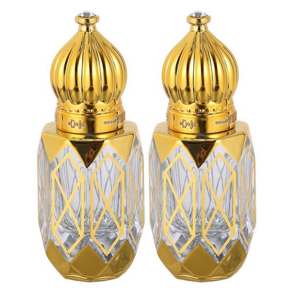 

storage bottles & jars 2pcs 6ml glass perfume mist spray essence oil dispenser aroma bottle travel refillable