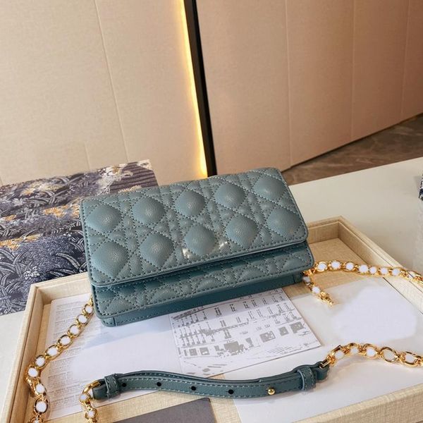 

new classic designer bags cross body handbags shoulder bag high qulity clutch purse womens gold chain genuine leather size 20 cm different c, Black;red