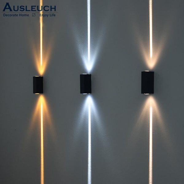 

ausleuch outdoor waterproof led wall lamp ip65 laser line light modern decor for bathroom garden porch balcony terrace fence
