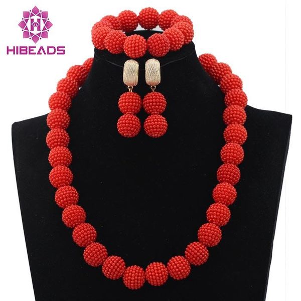 

earrings & necklace nigerian wedding beads jewelry set yellow african balls silver plated bridal sets abl563