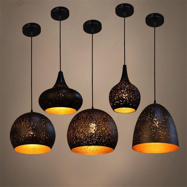 

moroccan loft pendant lights industrial black hanging lamp for living room cafe kitchen e27 led suspension luminaire home decor lamps
