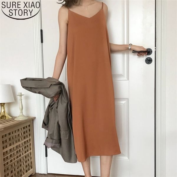 

party black dress summer sleeveless es loose v-neck spaghetti strap women casual robe femme 13351 210506, Black;gray