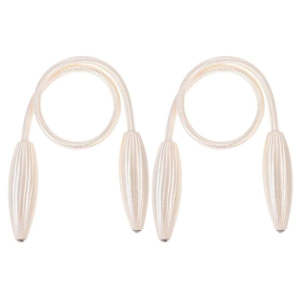 

curtain & drapes 2pcs flexible simple buckle fashion binding strap for home beige