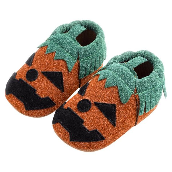 Primi camminatori Scarpe da bambino unisex Stivali invernali caldi per la casa Tessuto di cotone di Halloween Suola morbida Impara a camminare