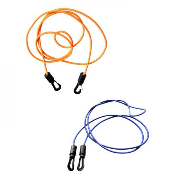 

rafts/inflatable boats 1.6m elastic kayak canoe leash tow line lanyard bungee cord string rope w/ 2 carabiner snap hooks for boat