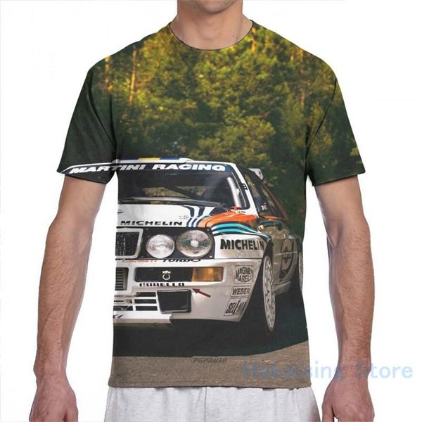 

men's t-shirts lancia delta hf integrale martini racing men t-shirt women all over print girl t shirt boy tees short sleeve tshirts, White;black
