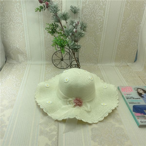 

straw hat, summer sun flower and beach, Blue;gray