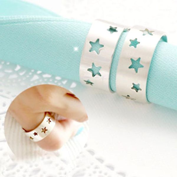 

wedding rings gothic men open adjustable size star for women ring jewelry valentine's day gift 20211, Slivery;golden