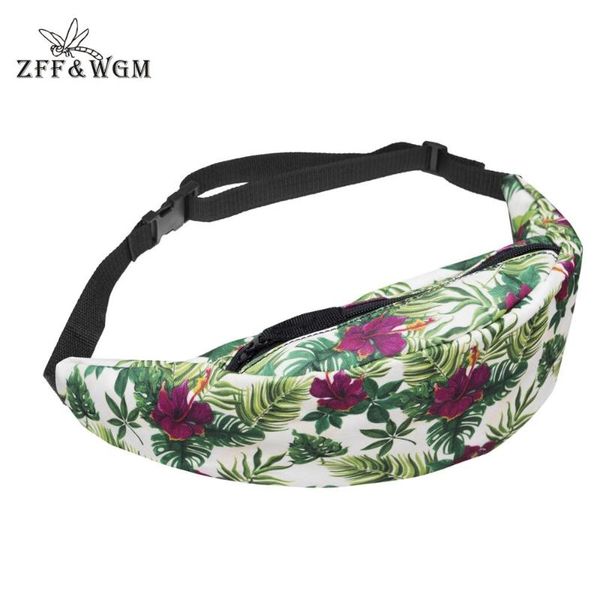 

zff&wgm 3d print 2021 bags for women pack waist bag hip-hop cross body luxury zipper anti theft chest men