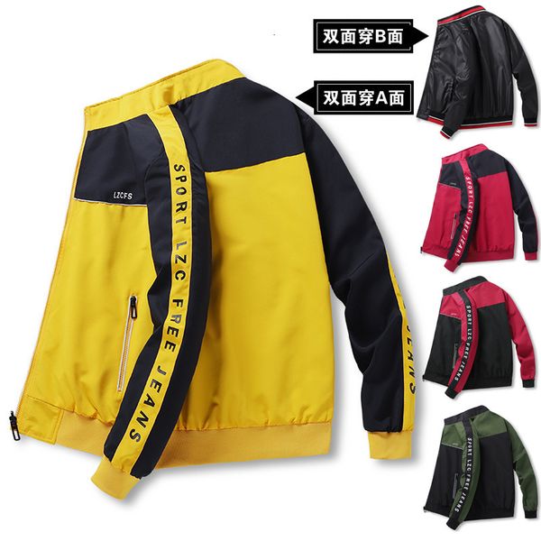 

double sided coat autumn casual et sportswear men's wear, Black;brown