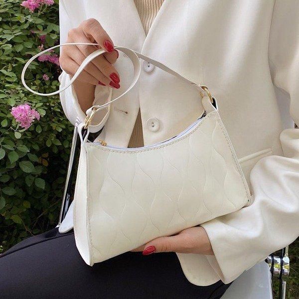 

shoulder bags luxury designer handbag for women 2021 trend armpit baguette bag candy color female ladies shopper