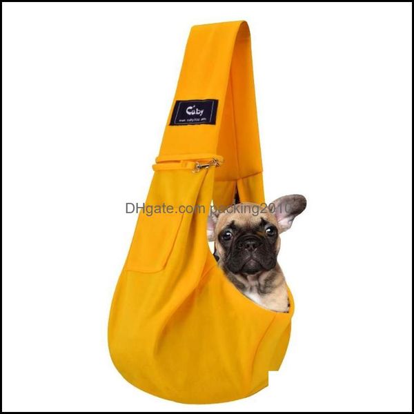 Autositz Ers Supplies Home Gardenpet Welpen-Hunde-Geldbeutel Haustierträger Rucksack Handschlinge für Katzen Hunde Atmungsaktive Baumwoll-Tragetasche groß Dr