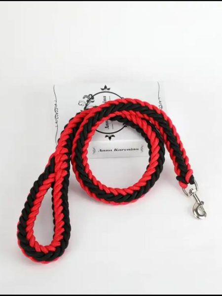 

dog collars & leashes anti-slip leash with adjustable collar handle-heavy duty pet rope stainless metal chain walking for medium large puppy