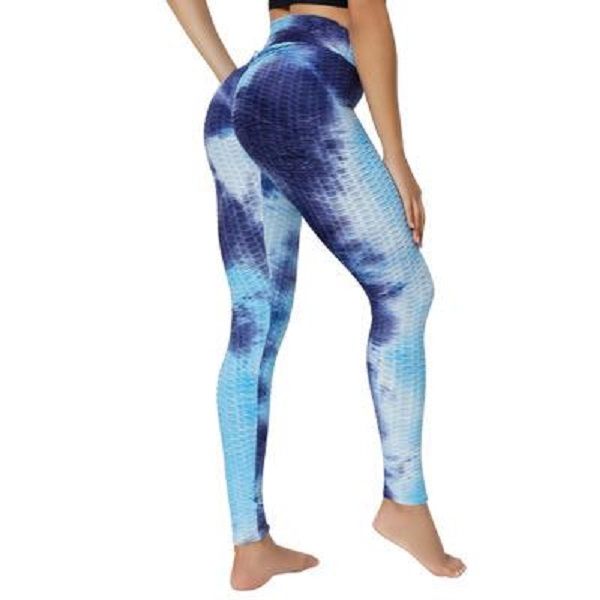 

shaping push up tiktok legging femme jacquard tie dyed bubble pants high waist suit hip lifting exercise gym clothing women's leggings, White;red