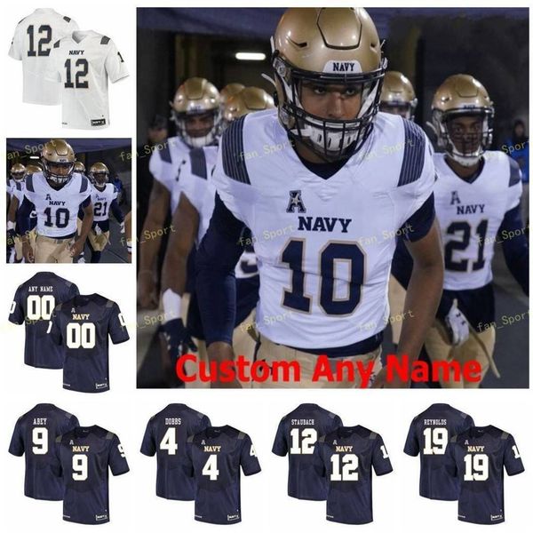 

ncaa college jerseys midshipmen 4 ricky dobbs 43 nelson smith 6 olsen 7 garret lewis 9 zach abey 93 joe cardona custom football stitched, Black
